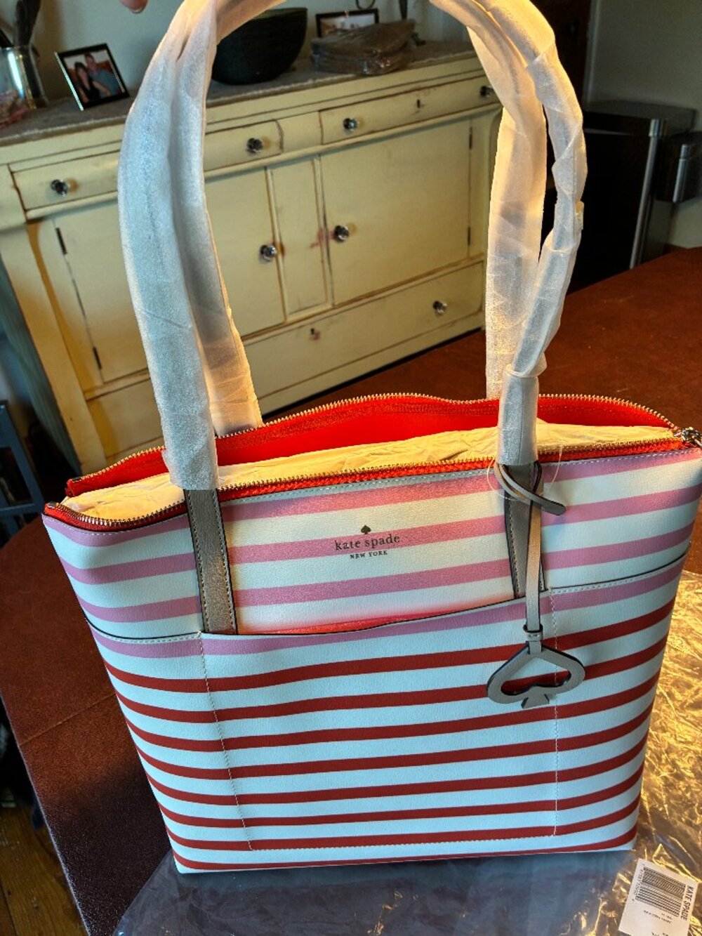 Kate Spade Striped Tote NWT